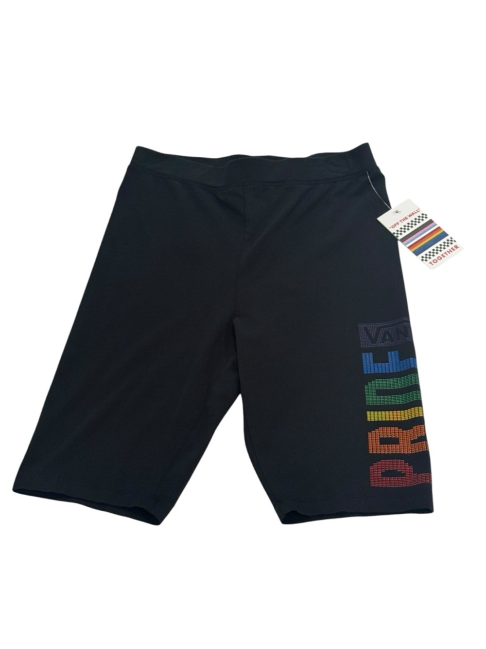 Vans Black Rainbow PRIDE Athletic Bike Shorts